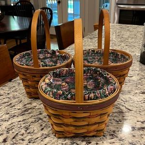 Bundle of three longaberger, Easter baskets
